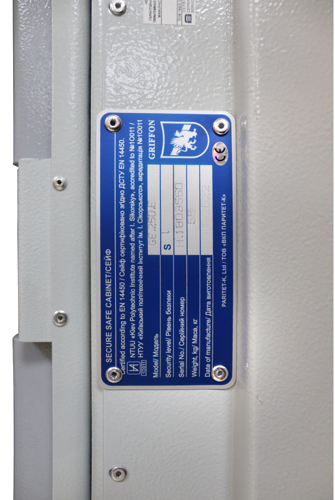 Ginklų seifas Griffon GE.250.E (58 kg) (8)