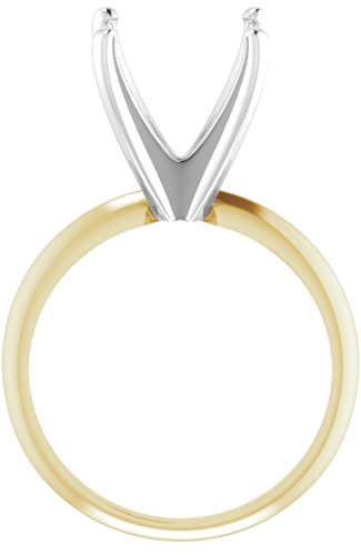 Sužadėtuvių Žiedas „Light Solitaire“ 585 Baltojo Ir Geltonojo Aukso Round 11mm x 11.4mm (2)