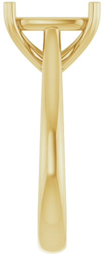 Sužadėtuvių Žiedas „Hearts on Top™“ 14k yellow gold Elongated Cushion 10mm x 8mm (4)