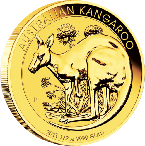 1/2 oz Kengūra Australija auksinė moneta (Mix metai) (2)