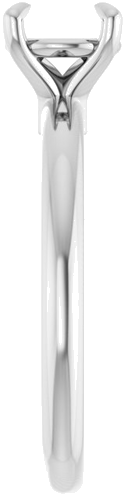 Sužadėtuvių Žiedas „Claw-Prong Euro Shank“ 14k white gold Round 6.5mm (4)