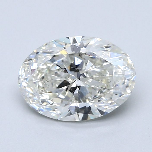 1.9 carat I-SI2 Natūralus Oval Deimantas (1)