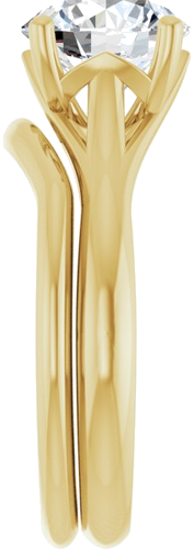 Sužadėtuvių Žiedas „Solitaire“ 14k yellow gold Round 8.2mm (9)