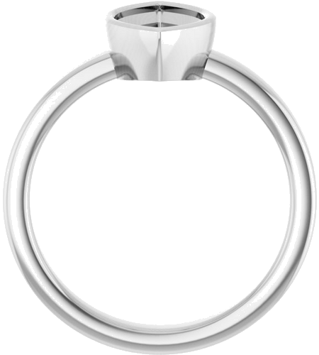 14K White 12x6 mm Marquise Solitaire Engagement Ring Mounting (2)