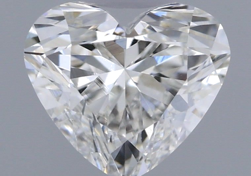 0.51 carat H-VVS2 Natūralus Heart Deimantas (1)