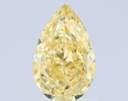 1.01 carat Fancy Yellow-VVS1 Natūralus Pear Deimantas (1)
