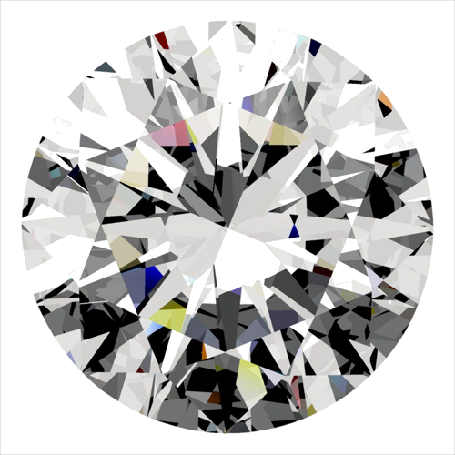 0.43 carat E-VVS1 Excellent cut Natūralus Round Deimantas (1)