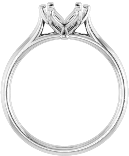 Sužadėtuvių Žiedas „Solitaire“ 585 Baltojo Aukso Oval 9mm x 7mm (2)