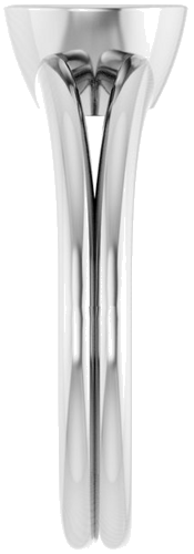 Sužadėtuvių Žiedas „Bezel-Set Solitaire“ 585 Baltojo Aukso Round 6.5mm (4)