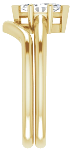 Sužadėtuvių Žiedas „V-End Prong“ 10k yellow gold Marquise 8mm x 4mm (9)