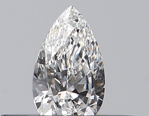 0.23 carat F-VVS1 Natūralus Pear Deimantas (1)