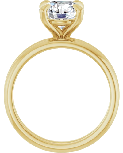Sužadėtuvių Žiedas „Solitaire“ 18k yellow gold Round 8.2mm (7)