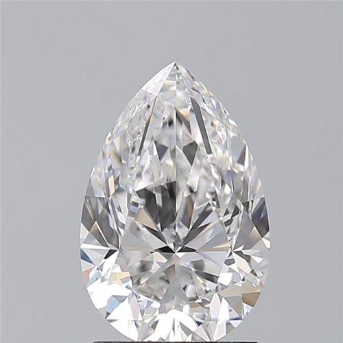 2.01 carat D-VS2 Natūralus Pear Deimantas (1)