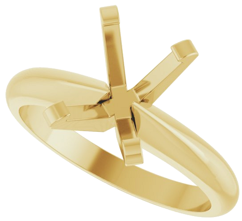 Sužadėtuvių Žiedas „Heavyweight Solitaire“ 14k yellow gold Emerald 8mm x 6mm (5)