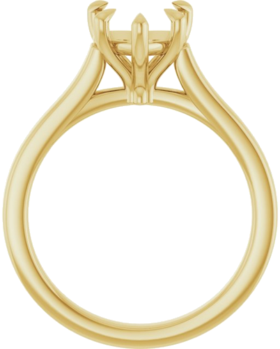 Sužadėtuvių Žiedas „Claw-Prong“ 14k yellow gold Heart 8mm (2)