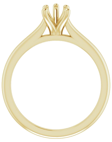 Sužadėtuvių Žiedas „Solitaire“ 585 Geltonojo Aukso Pear Shape 7mm x 5mm (2)