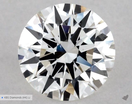 0.52 carat G-VS1 Excellent cut Natūralus Round Deimantas (1)