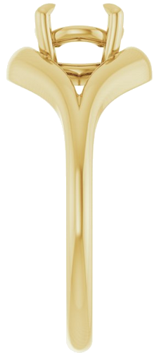 Sužadėtuvių Žiedas „Claw-Prong Solitaire“ 14k yellow gold Round 6.5mm (4)