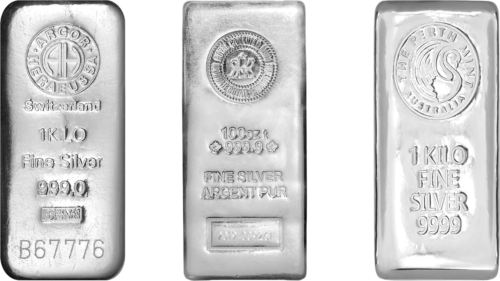 1 kg Silver Bar (Mix Manufacturers) (2)