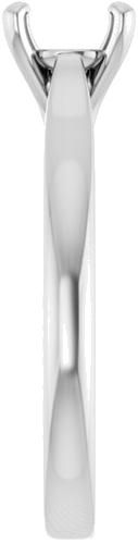 Sužadėtuvių Žiedas 14k white gold Round 6.5mm (4)