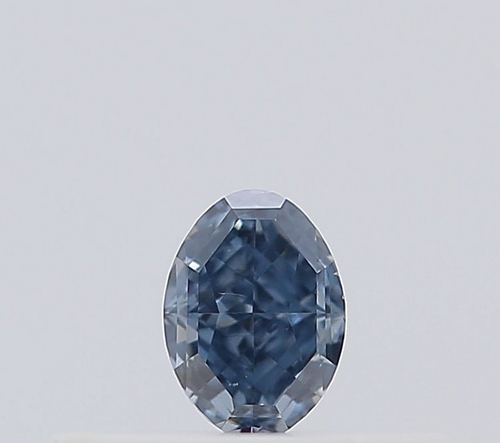 0.15 carat Fancy Deep Blue-SI1 Natūralus Oval Deimantas (1)