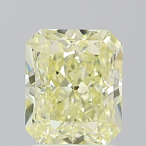 1.51 carat Fancy Light Yellow-VS1 Natūralus Radiant Deimantas (1)