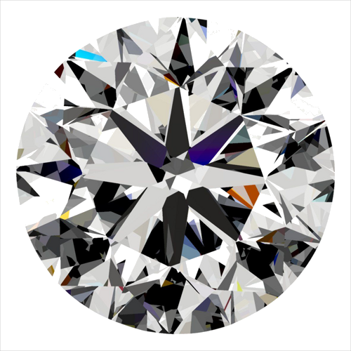 0.4 carat E-VVS2 Very Good cut Natūralus Round Deimantas (1)