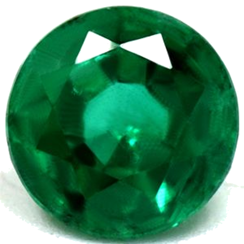 0.69 carat GREEN Round Smaragdas (1)