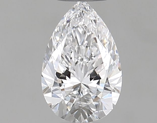 0.32 carat D-VVS2 Natūralus Pear Deimantas (1)
