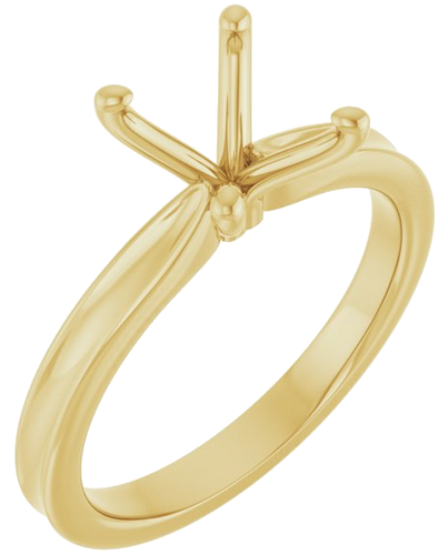 Sužadėtuvių Žiedas 14k yellow gold Oval 9mm x 7mm (1)