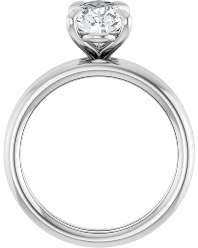 Sužadėtuvių Žiedas „Claw-Prong Solitaire“ 925 Sidabro Pear 11.5mm x 7mm (7)