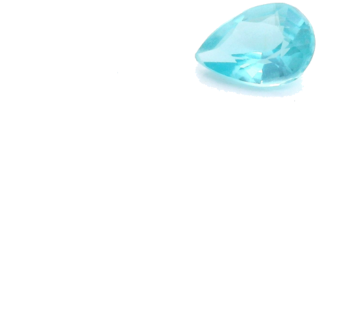 0.42 carat BLUE Pear Apatite (1)