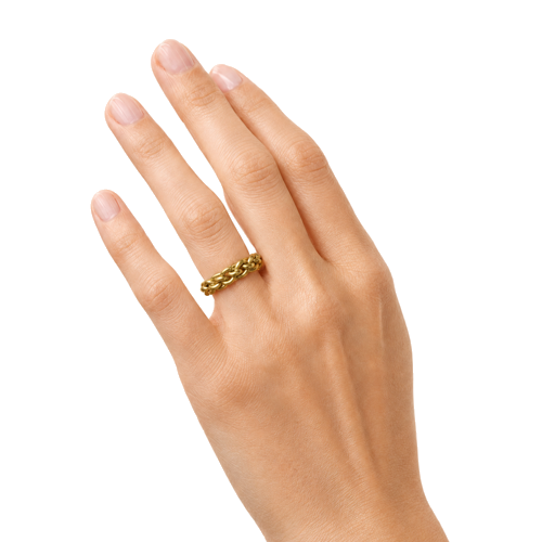 Gold braided ring, Viking Age, 9th – 10th century (4)