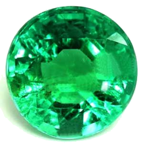 0.68 carat GREEN Round Smaragdas (1)