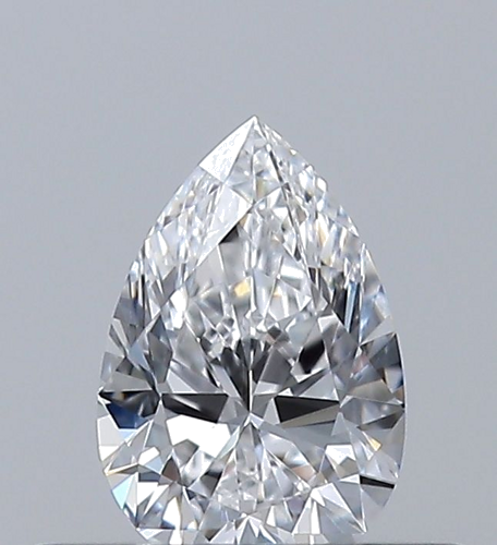 0.3 carat D-VVS2 Natūralus Pear Deimantas (1)