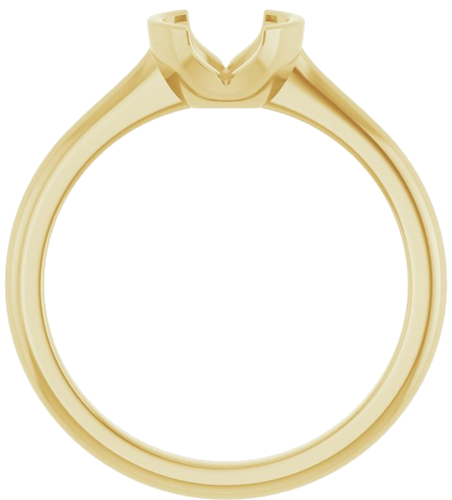 Sužadėtuvių Žiedas „Half-Bezel Solitaire“ 14k yellow gold Round 6mm (2)