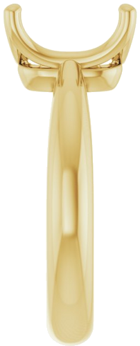 Sužadėtuvių Žiedas „Solitaire Crown-Inspired“ 14k yellow gold Emerald 9mm x 7mm (4)