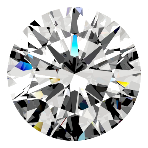 0.4 carat F-SI1 Excellent cut Natūralus Round Deimantas (1)