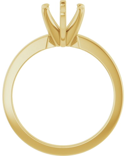 14K Yellow 12x6 mm Marquise Solitaire Engagement Ring Mounting (2)