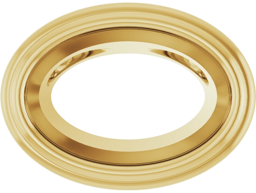 Pakabukas „Bezel-Set Solitaire“ 10k yellow gold Oval 6mm x 4mm (1)