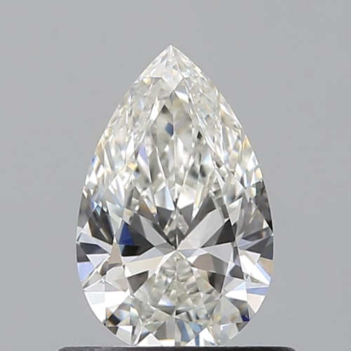 0.59 carat H-VVS2 Natūralus Pear Deimantas (1)