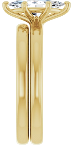 Sužadėtuvių Žiedas 14k yellow gold Marquise 10mm x 5mm (9)