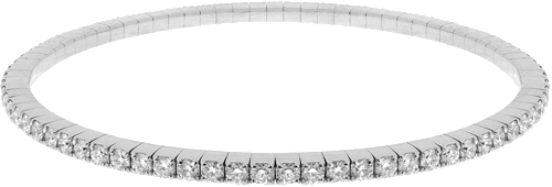 Zelta tenisa rokassprādze ar 3,15 ct dabīgiem apaļas formas dimantiem F/G-VS/SI (1)