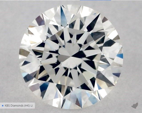 0.52 carat G-VVS2 Excellent cut Natūralus Round Deimantas (1)