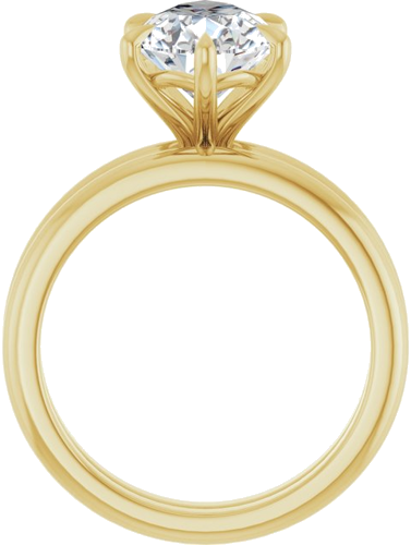 Sužadėtuvių Žiedas „Solitaire“ 14k yellow gold Pear 12mm x 8mm (7)