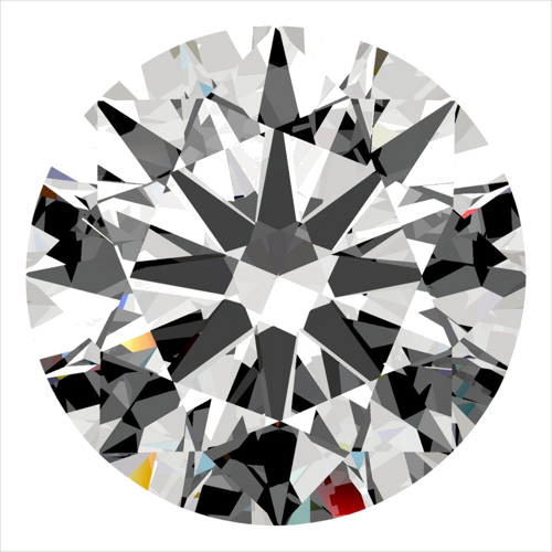 0.4 carat E-VVS2 Excellent cut Natūralus Round Deimantas (1)