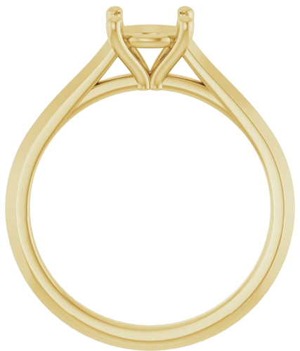 Sužadėtuvių Žiedas „Claw-Prong“ 10k yellow gold Round 6.5mm (2)