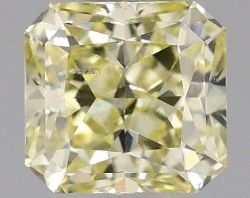 0.51 carat Fancy  Yellow-SI2 Natūralus Radiant Deimantas (1)