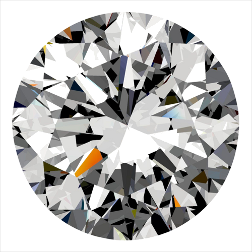 0.3 carat F-VVS2 Very Good cut Natūralus Round Deimantas (1)