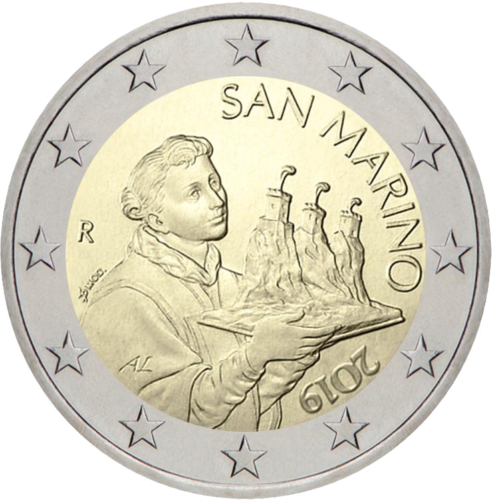 2019 San Marinas Nacionalinė 2 eurų moneta (1)